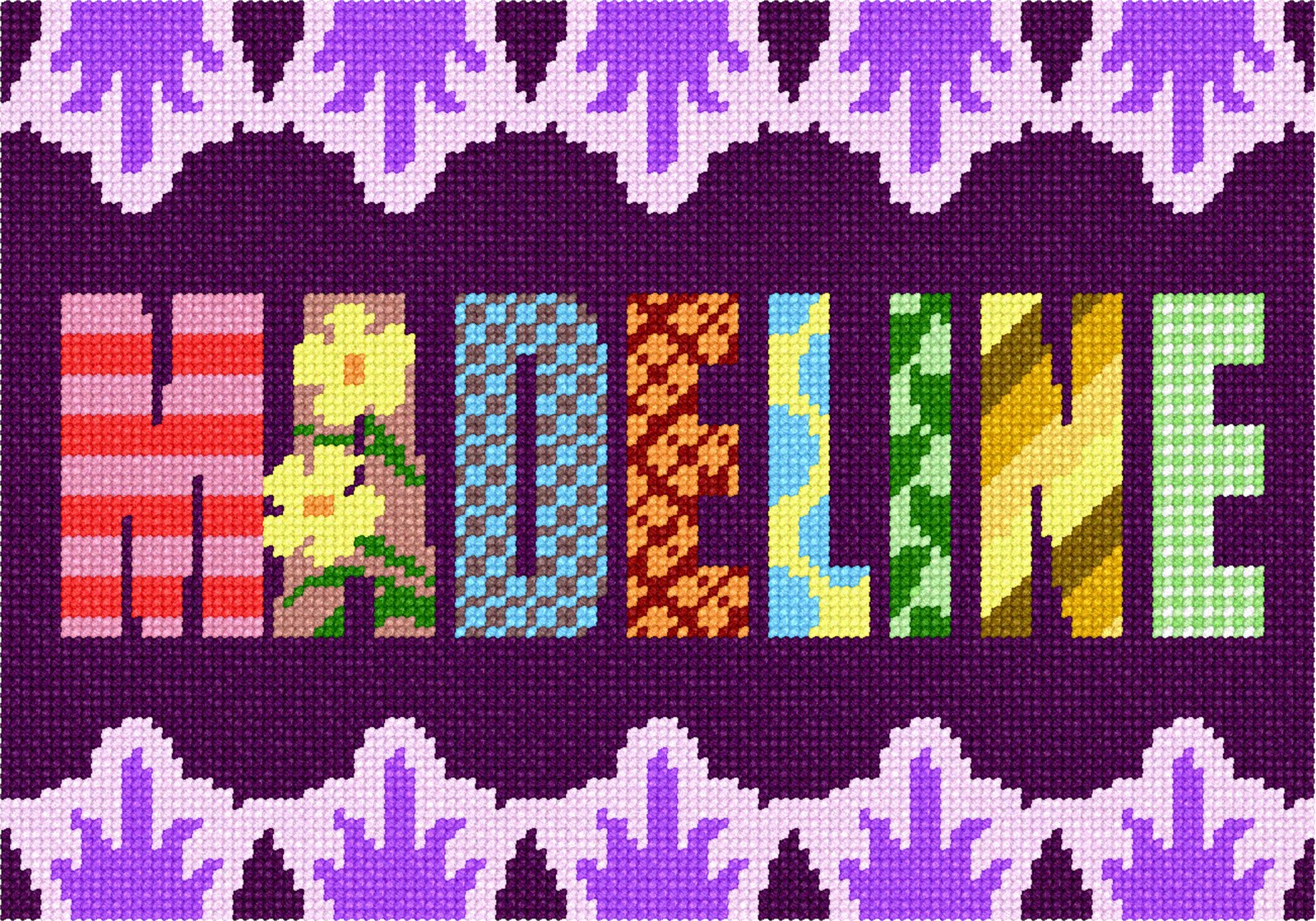 A51456 - friendship-bracelets.net | Cross stitch fonts, Cross stitch  alphabet, Cross stitch letters